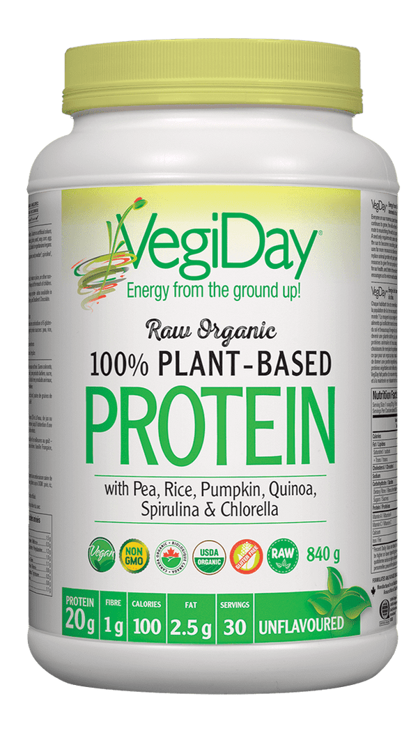 VegiDay - Raw Organic Plant-Based Protein - Unflavoured