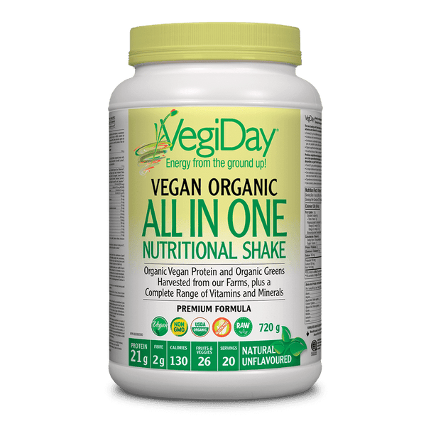 VegiDay - Vegan All In One Nutritional Shake - Natural Unflavoured
