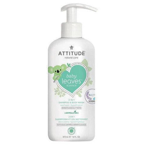 Attitude - Baby Leaves 2-IN-1 Shampoo & Body Wash Sweet Apple
