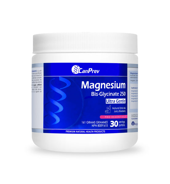 CanPrev - Magnesium Bis-Glycinate Ultra Gentle Drink Mix Juicy Blueberry