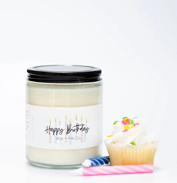 Wax + Fire Co - Happy Birthday Occasion Soy Candle