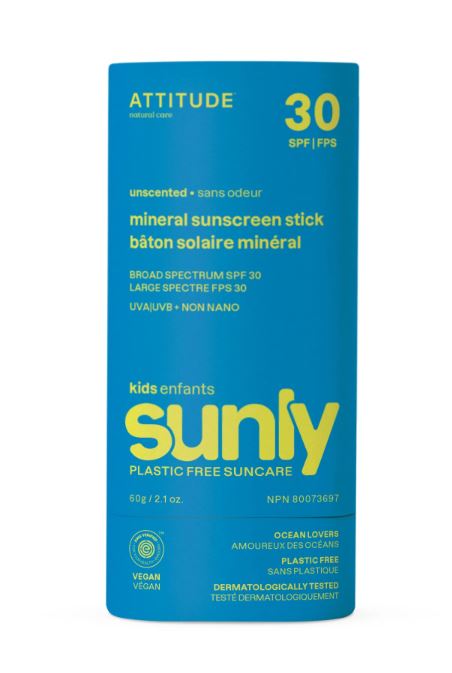 Attitude - Sunly Mineral Sunscreen Stick Kid's