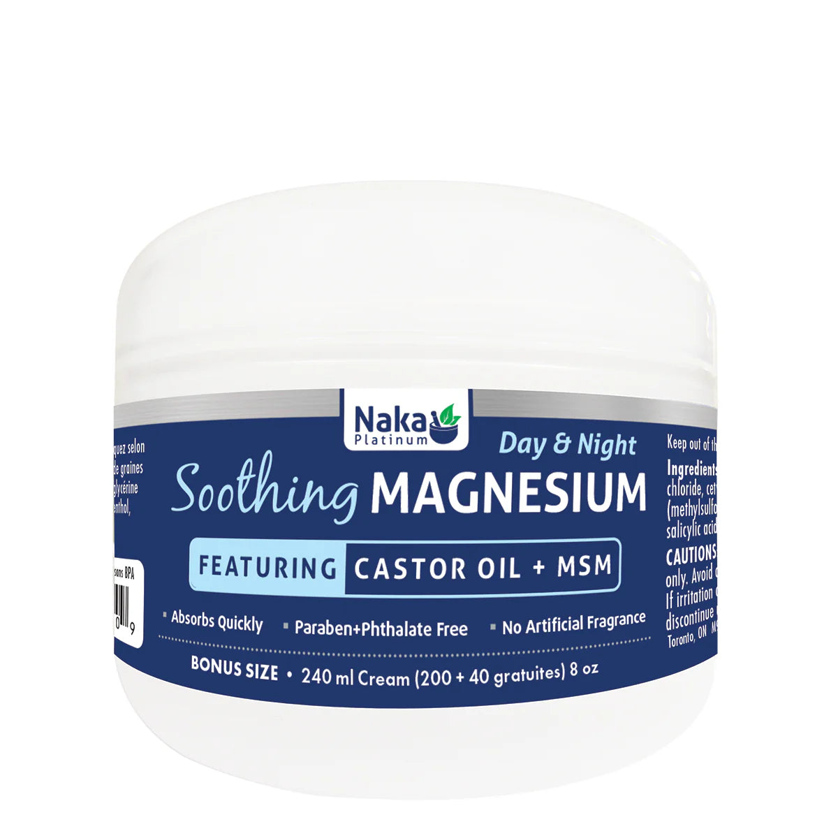 Naka - Soothing Magnesium Cream w/Castor Oil & MSM
