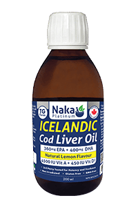 Naka - Icelandic Cod Liver Oil - Natural Lemon Flavour