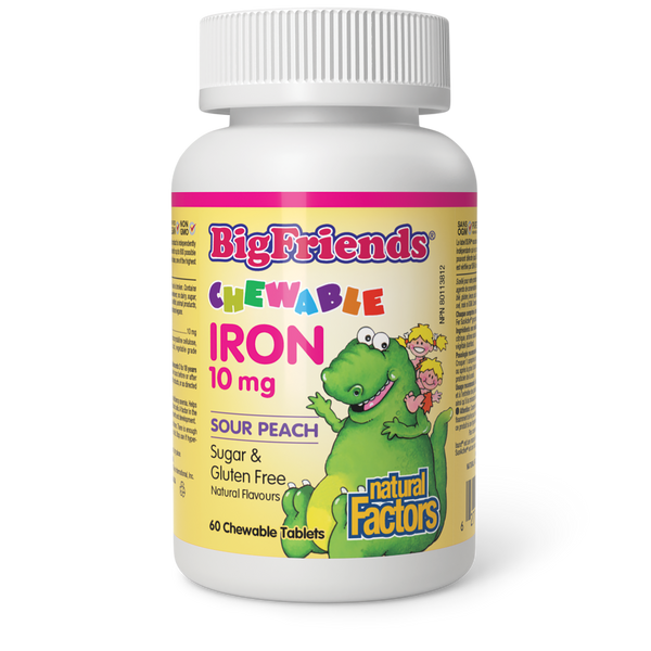 Natural Factors - Big Friends Chewable Iron - 10 mg