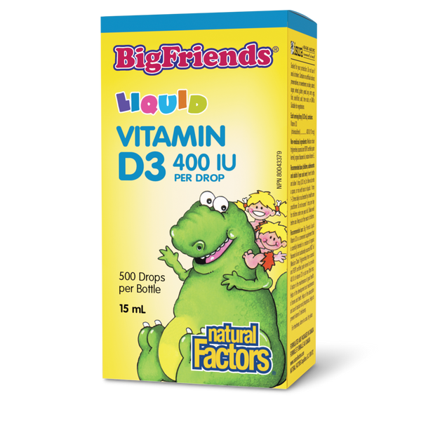 Natural Factors - Big Friends Liquid Vitamin D3 400IU