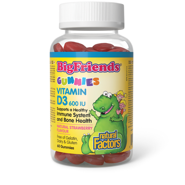 Natural Factors - Big Friends Vitamin D3 Gummies - 600IU