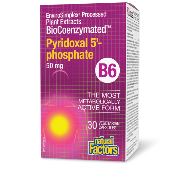 Natural Factors - BioCoenzymated Pyridoxal 5'-Phosphate B6