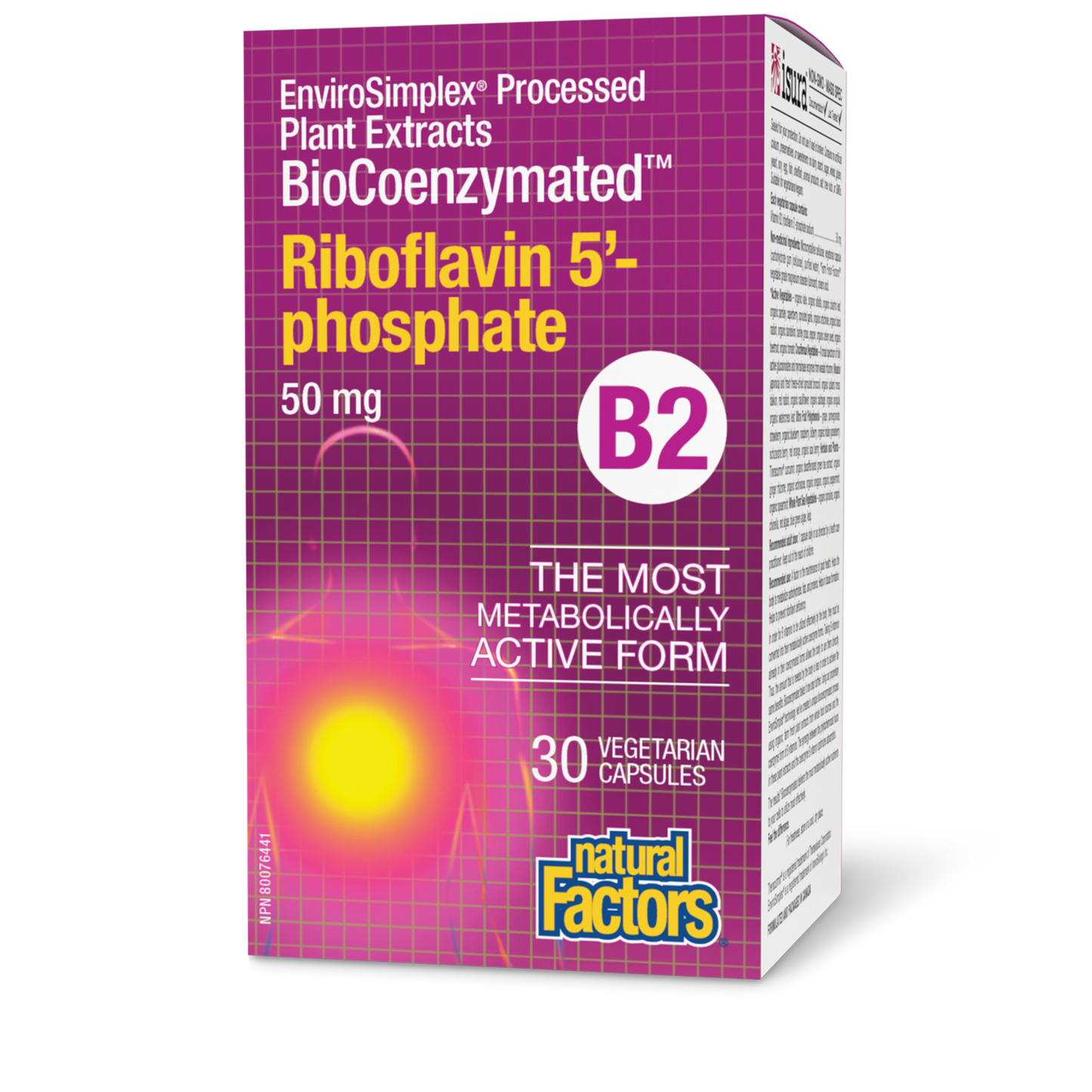 Natural Factors - BioCoenzymated Riboflavin 5'-Phosphate B2