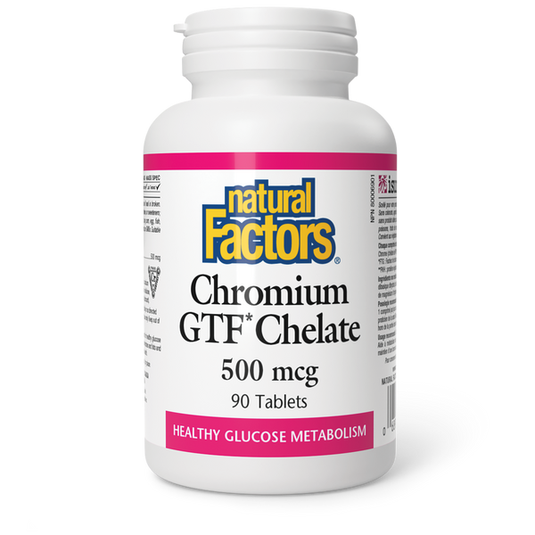 Natural Factors - Chromium GTF Chelate - 500 mcg
