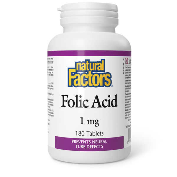 Natural Factors - Folic Acid - 1 mg