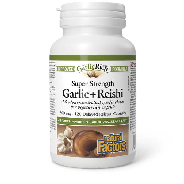 Natural Factors - GarlicRich Super Strength Garlic + Reishi
