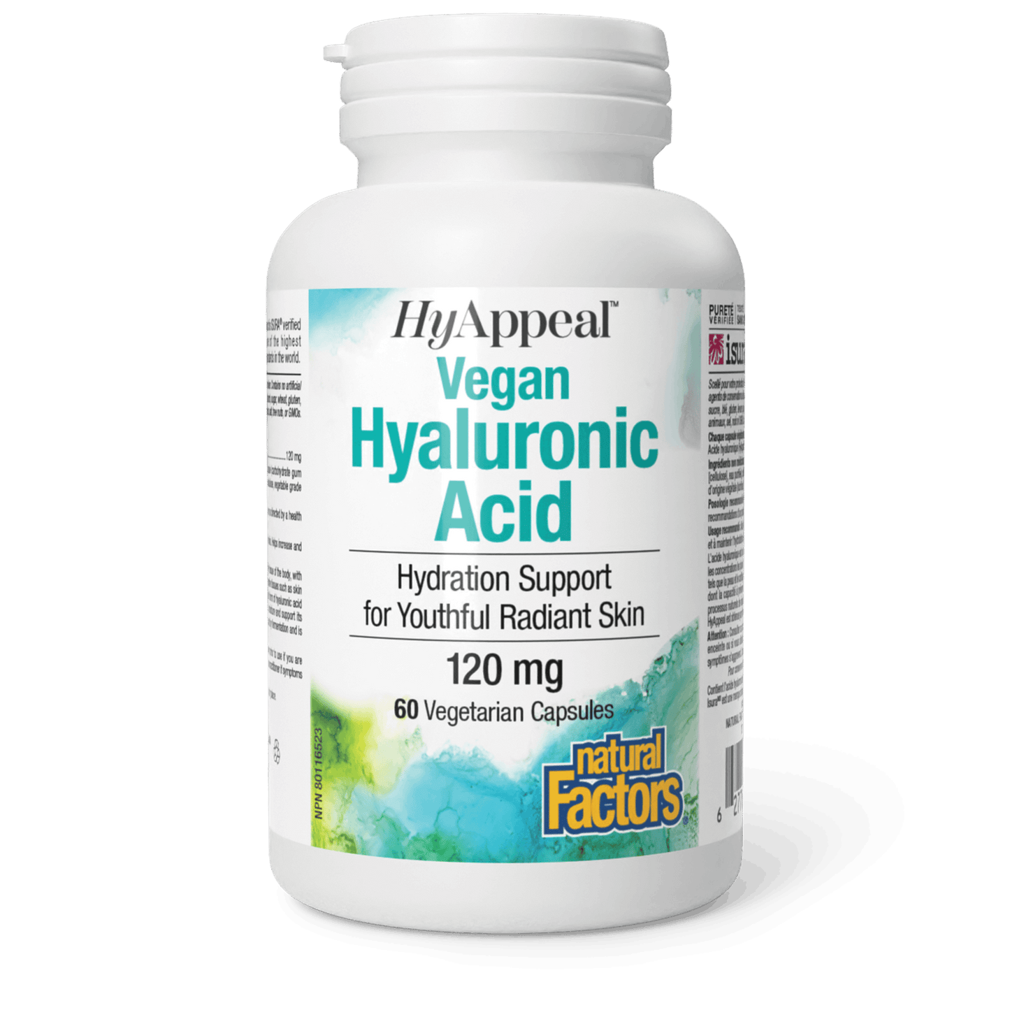 Natural Factors - HyAppeal Vegan Hyaluronic Acid 120mg