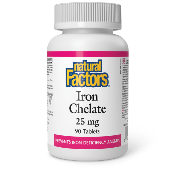 Natural Factors - Iron Chelate - 25 mg