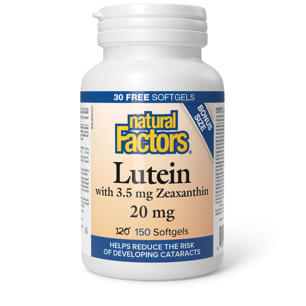 Natural Factors - Lutein - 20 mg - Bonus Size