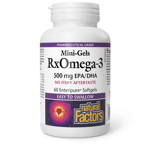 Natural Factors - Mini-Gels RxOmega-3 500mg
