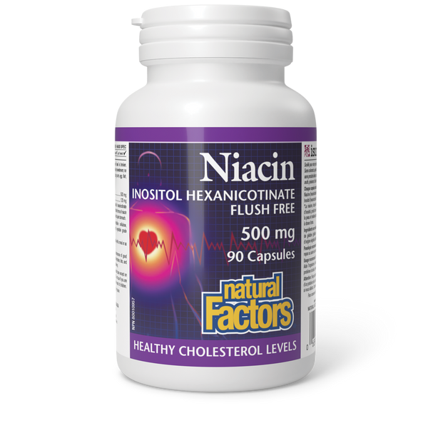 Natural Factors - Niacin Flush Free - 500 mg