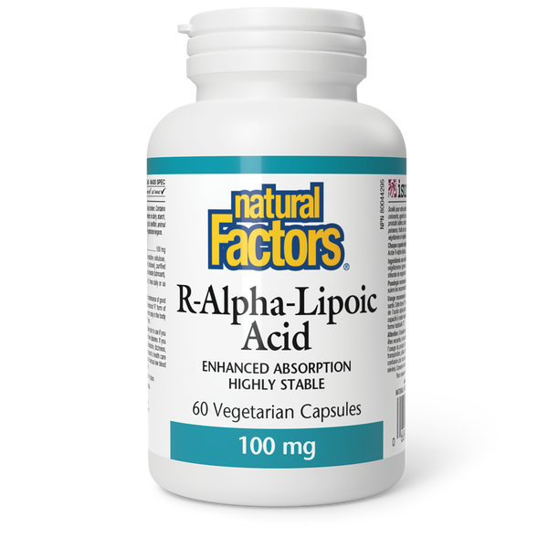 Natural Factors - R-Alpha Lipoic Acid - 100 mg