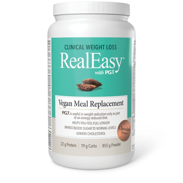 Natural Factors - RealEasy with PGX Vegan Meal Replacement - Chocolate