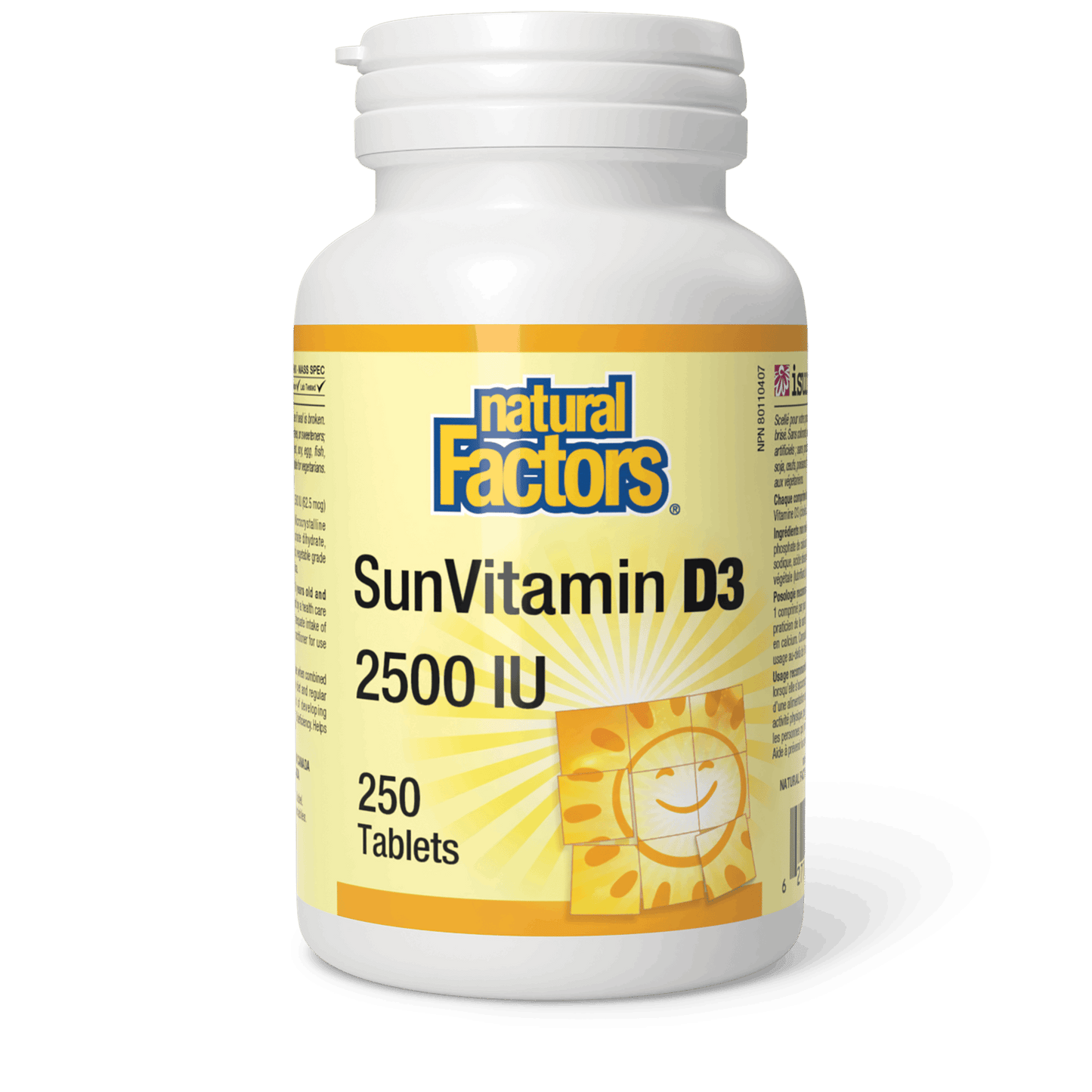 Natural Factors - SunVitamin D3 - 2500 IU
