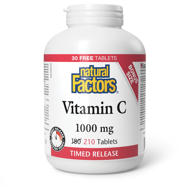Natural Factors - Vitamin C 1000 mg - Time Release - Bonus Size