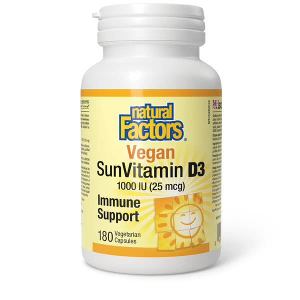 Natural Factors - Vegan SunVitamin D3 - 1000 IU