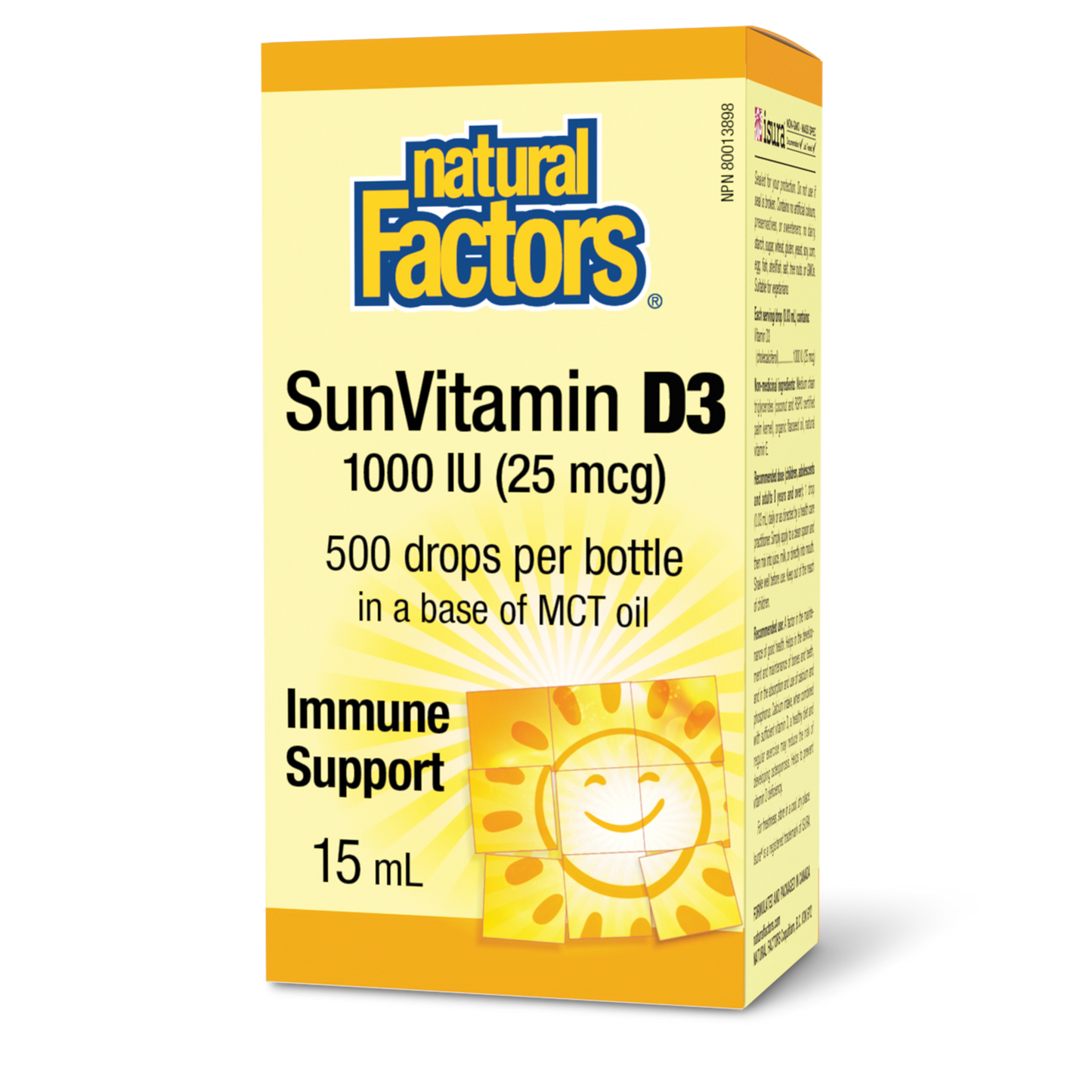 Natural Factors - SunVitamin D3 - 1000 IU