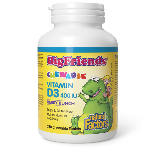Natural Factors - Big Friends Chewable Vitamin D3 - 400IU