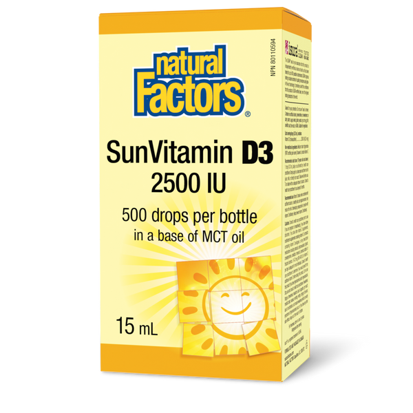 Natural Factors - SunVitamin D3 - 2500 IU