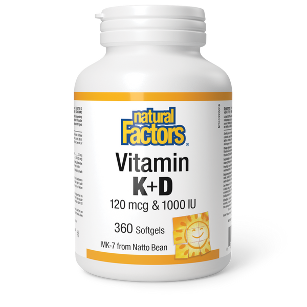 Natural Factors - Vitamin K + D
