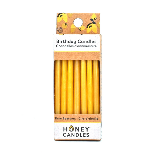 Honey Candles - Birthday Candles (20) Natural