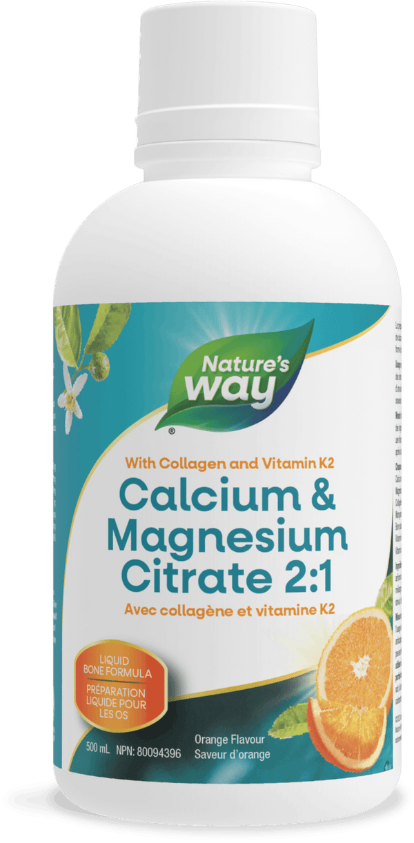 Nature's Way - Calcium & Magnesium 2:1 Vit K2 & Collagen - Orange