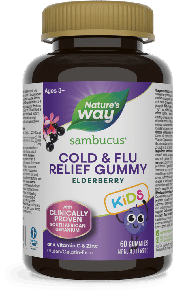 Nature's Way - Sambucus Cold & Flu Relief Kid's Gummies