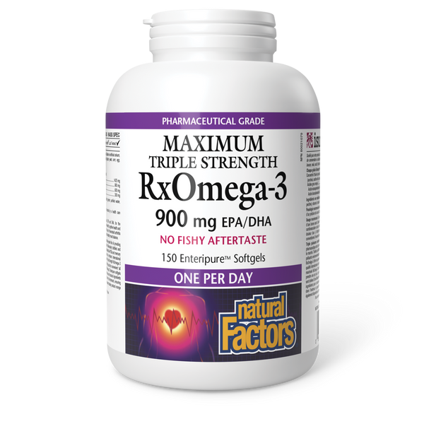 Natural Factors - Maximum Triple Strength RxOmega-3 900mg