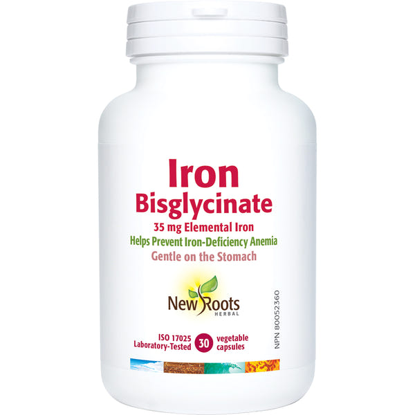New Roots Herbal - Iron Bisglycinate - 35 mg