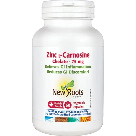 New Roots Herbal - Zinc L-Carnosine Chelate 75mg