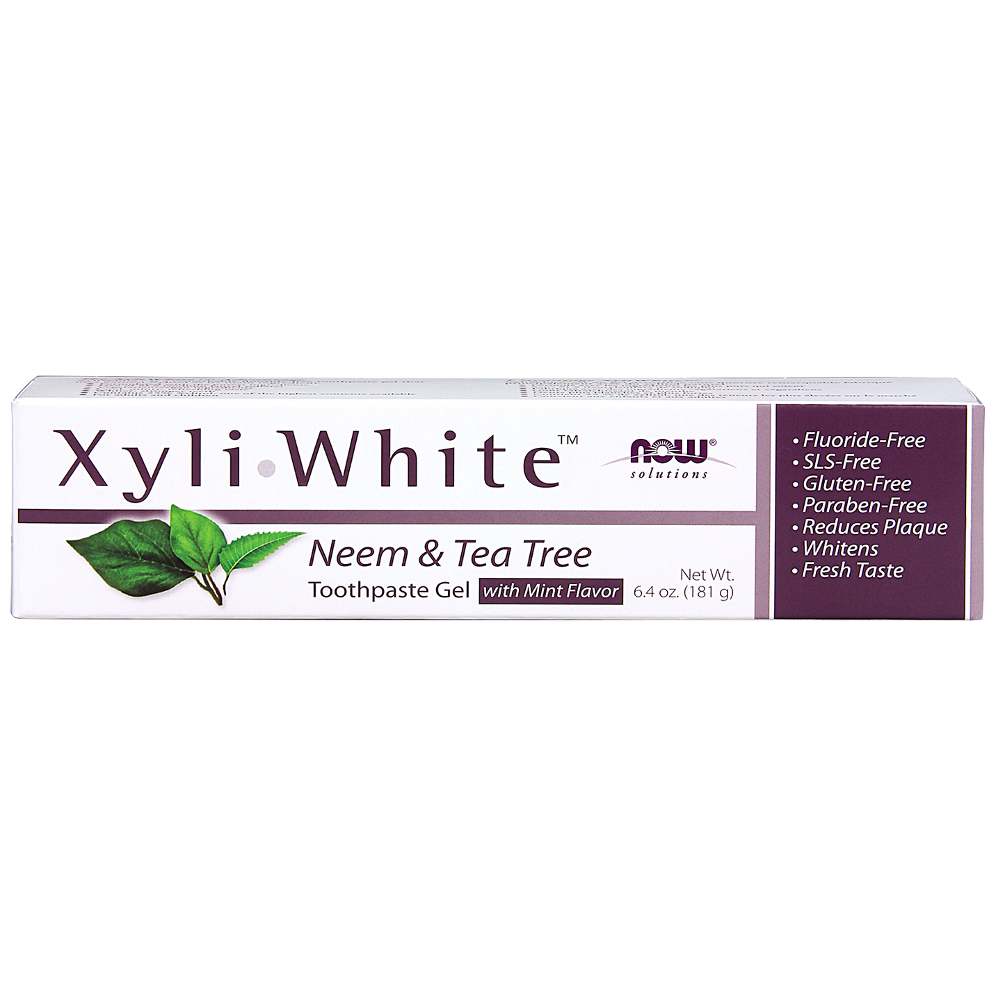 NOW - Xyli-White Neem & Tea Tree Toothpaste Gel - Mint