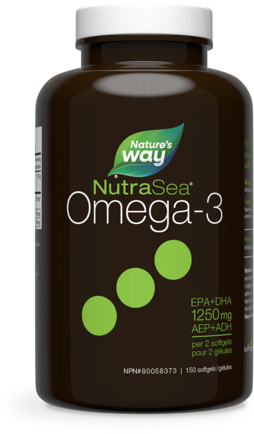 Nature's Way - NutraSea Omega -3 Liquid Gels - Fresh Mint Flavour