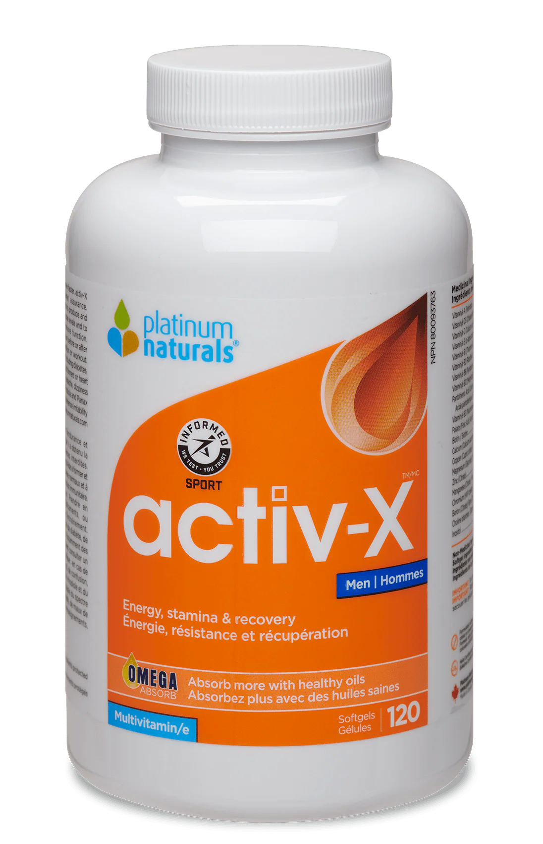 Platinum Naturals - Activ-X Multivitamin for Active Men