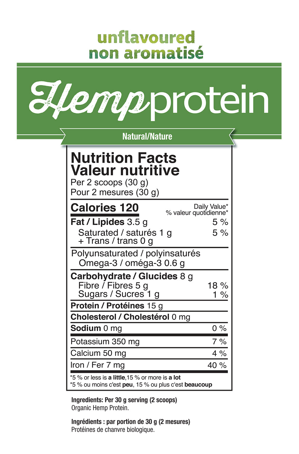 Prairie Naturals - Hemp Protein - Natural