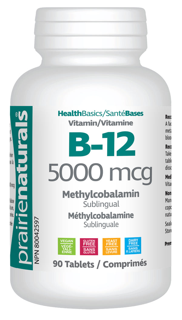 Prairie Naturals - Vitamin B-12 - 5000 mcg