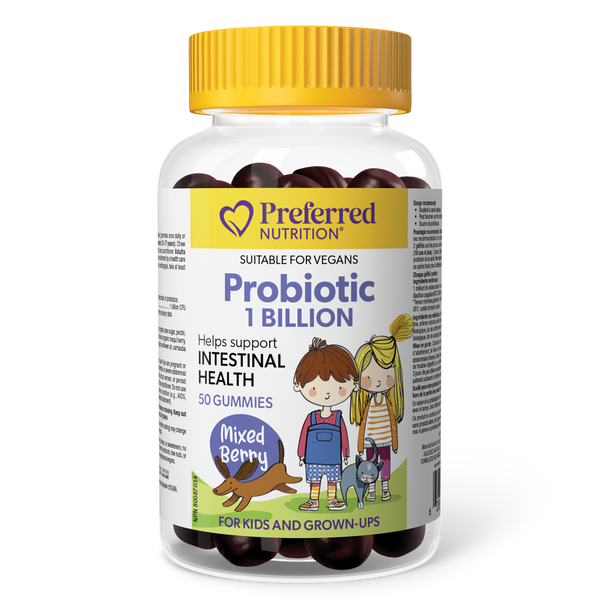 Preferred Nutrition - Children's Probiotic 1 Billion Mixed Berry Gummies