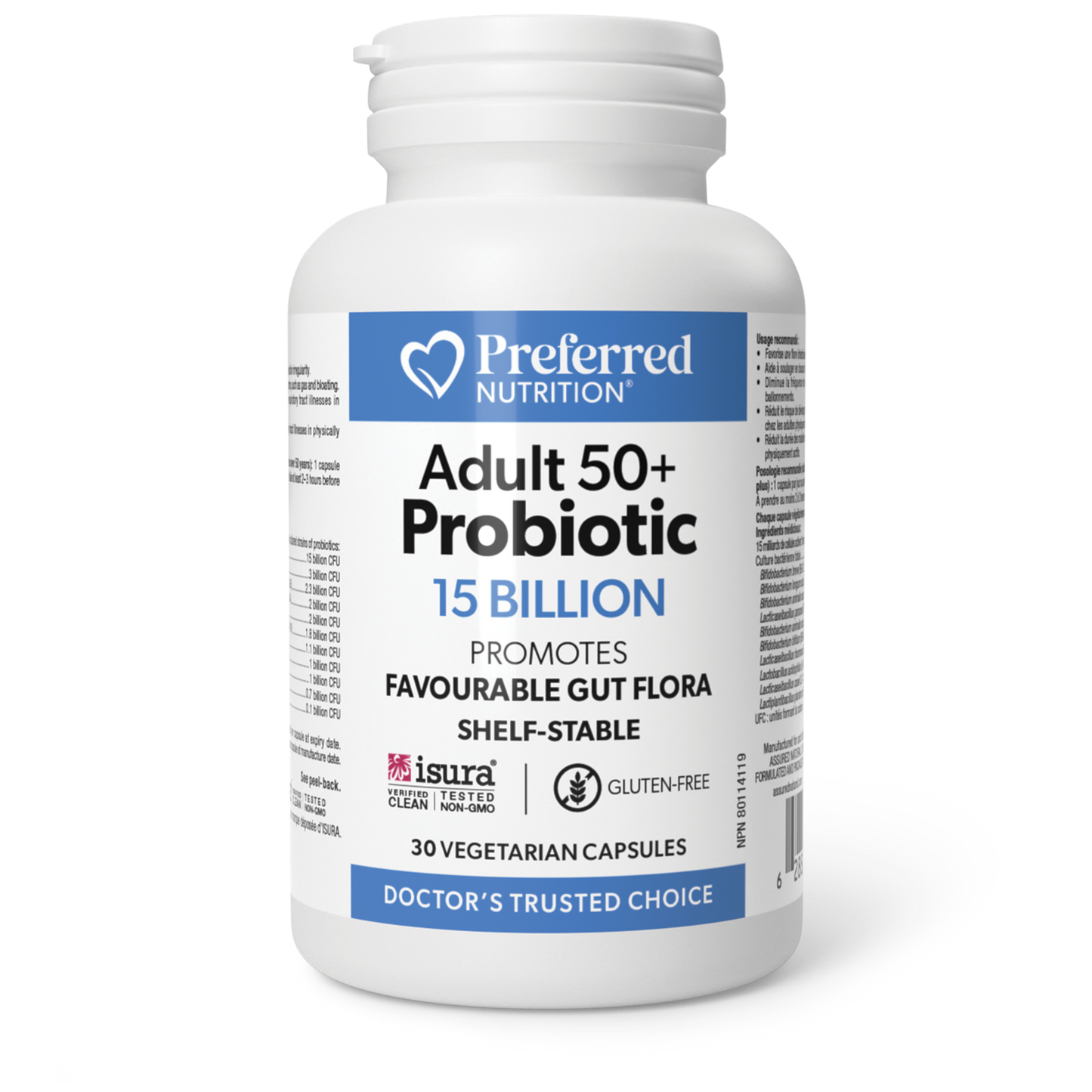 Preferred Nutrition - Adult 50+ Probiotic 15 Billion