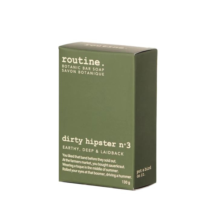 routine.  -  Natural Bar Soap - Dirty Hipster N° 3