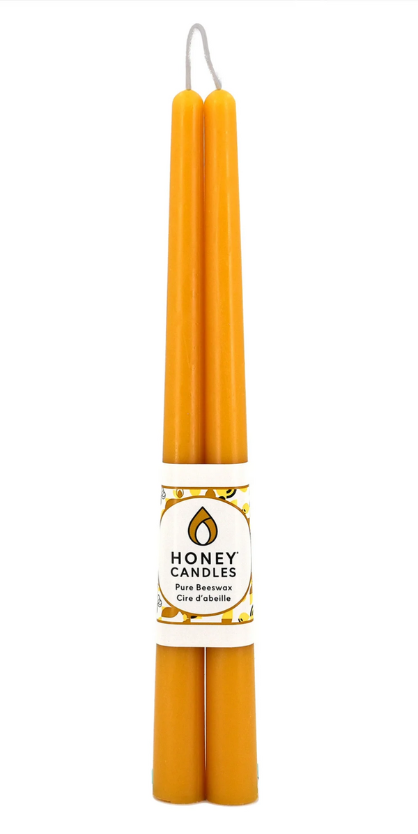 Honey Candles - 12" Taper Pair Natural
