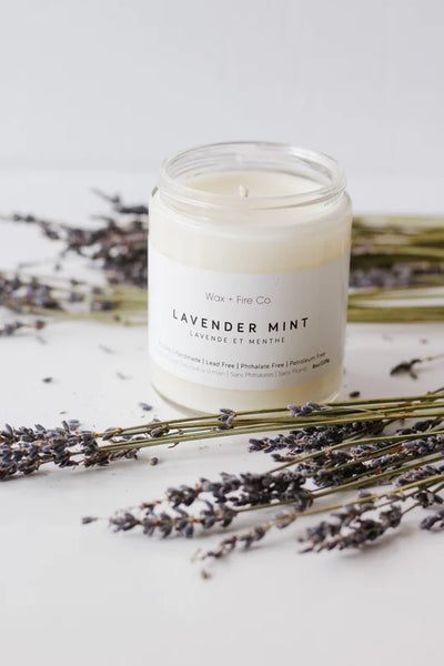 Wax + Fire Co - Lavender Mint Soy Candle