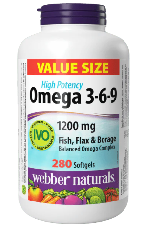 Webber Naturals - Omega 3-6-9 1200mg